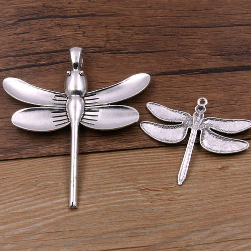 1个 2款 diy合金饰品配件 大号蜻蜓挂件吊坠动物魅力 项手链配件