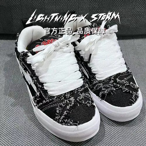 LightningXstorm毕加索画作联名闪电风暴板鞋男女鞋子小香风情侣