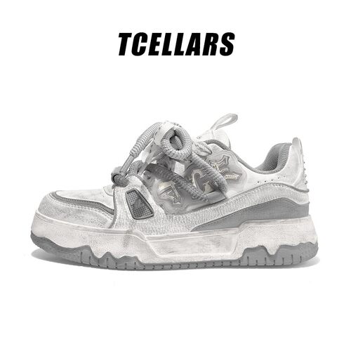 TCELLARS男潮牌面包鞋情侣春季新款厚底增高百搭运动休闲男女板鞋