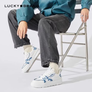 运动休闲男鞋 Lucky 男潮流百搭时尚 小白鞋 Brand四叶草透气休闲鞋
