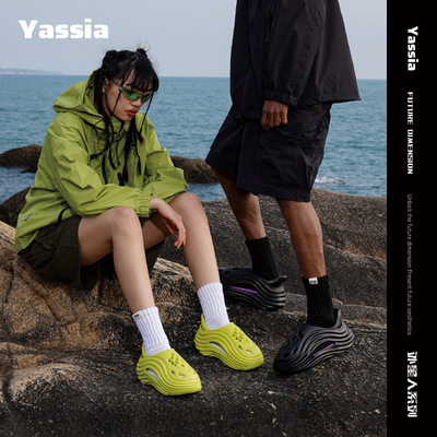 新款外星人洞洞鞋男防滑夏季外穿