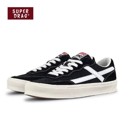 超拽SUPERDRAG 复古酒红情侣面包鞋子夏季新款百搭休闲板鞋男女潮