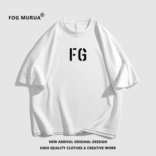 FOG MURUA美式高街小众潮第七季主线FG男女短袖情侣休闲宽松T恤B