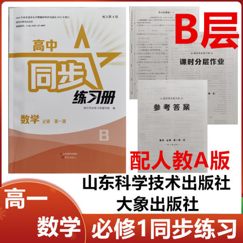 2026秋B层配人教A版高中同步练习册数学必修第一册山东教育出版社大象出版社高一数学必修1同步练习册配人教A版B层级