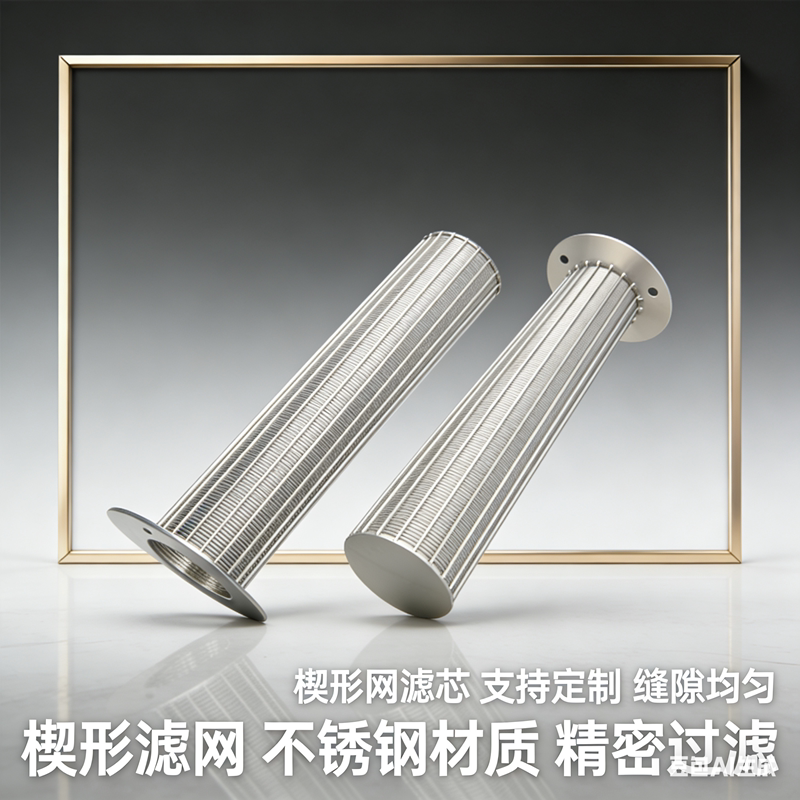 不锈钢楔形网反冲洗滤筒非标定制图片
