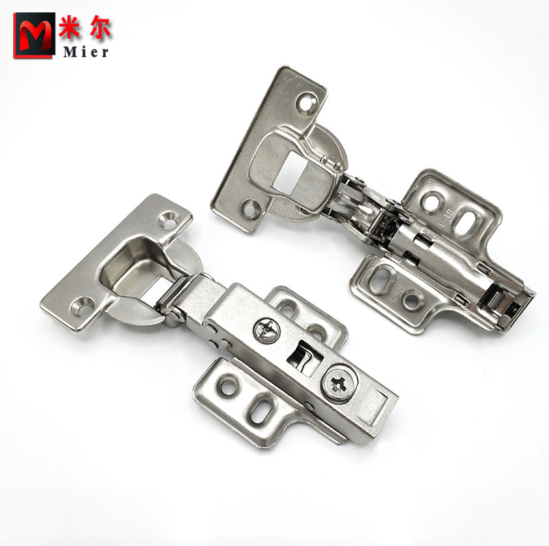 新款厚门板35杯盖25mm侧板全盖直臂阻尼液压铰链衣橱柜门烟斗合页