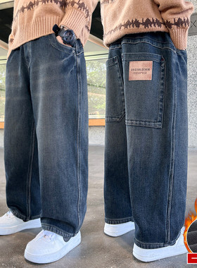 不开裆牛仔布B类冬季保暖裤子