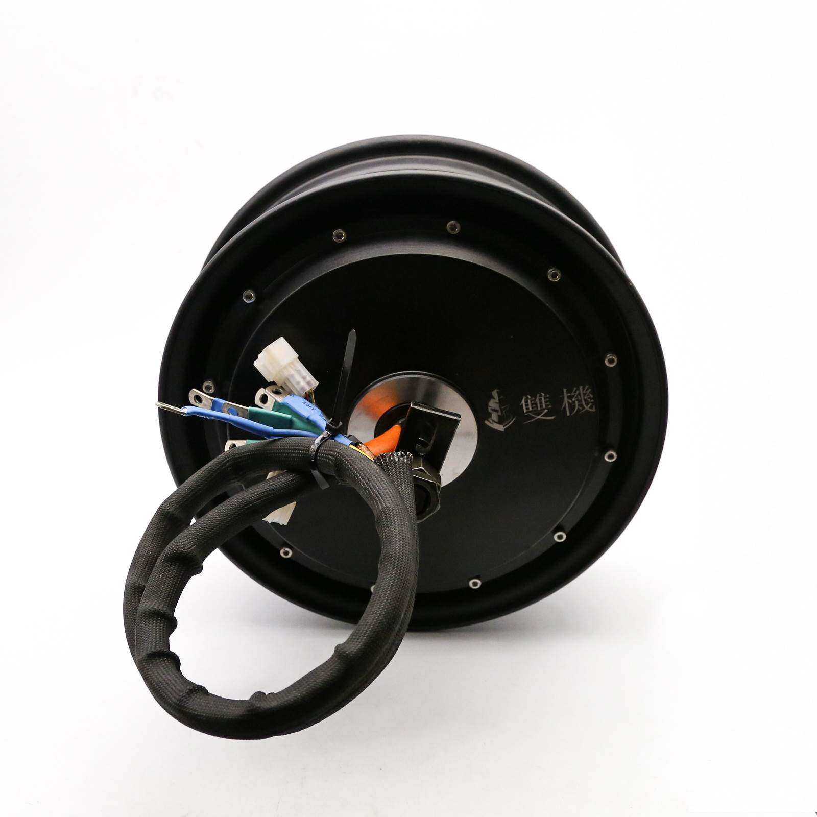 双定子电机瓦片中置72v 12寸轮毂无刷 单线 小牛 电动车中骑电机