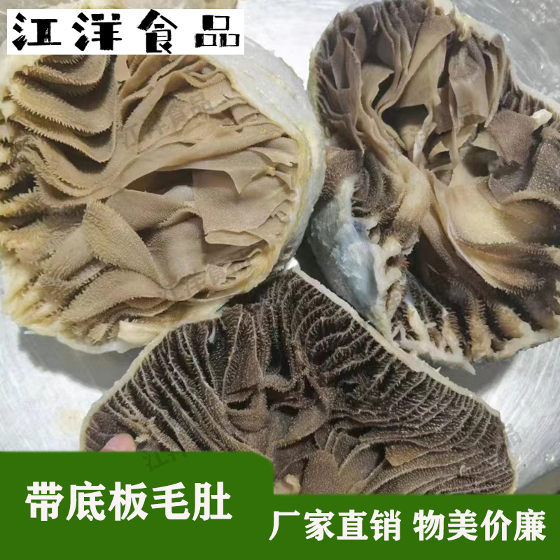 带底板毛肚5000g整个黑色毛肚火锅食材串串香牛肚大叶片冷毛肚