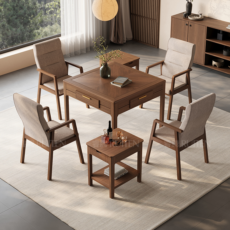 睿腾正品实木麻将餐桌包安装新款