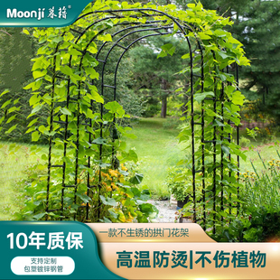 拱门花架葡萄架户外庭院月季爬藤架花园植物攀爬拱形支架镀锌防锈