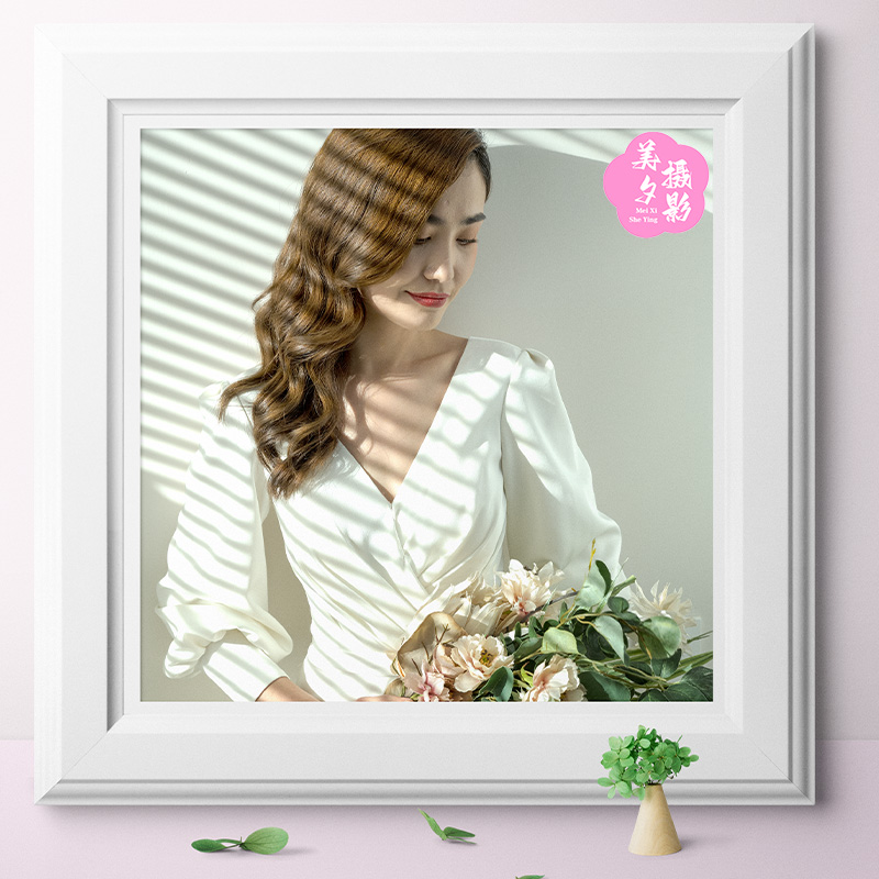 NIKON Z 7 2拍摄室内高雅婚纱美女RAW原图PS后期修图调色练习素材