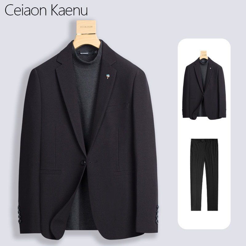 Ceiaon Kaenu休闲男士西服套装正装结婚新郎伴郎服小西装男三件套