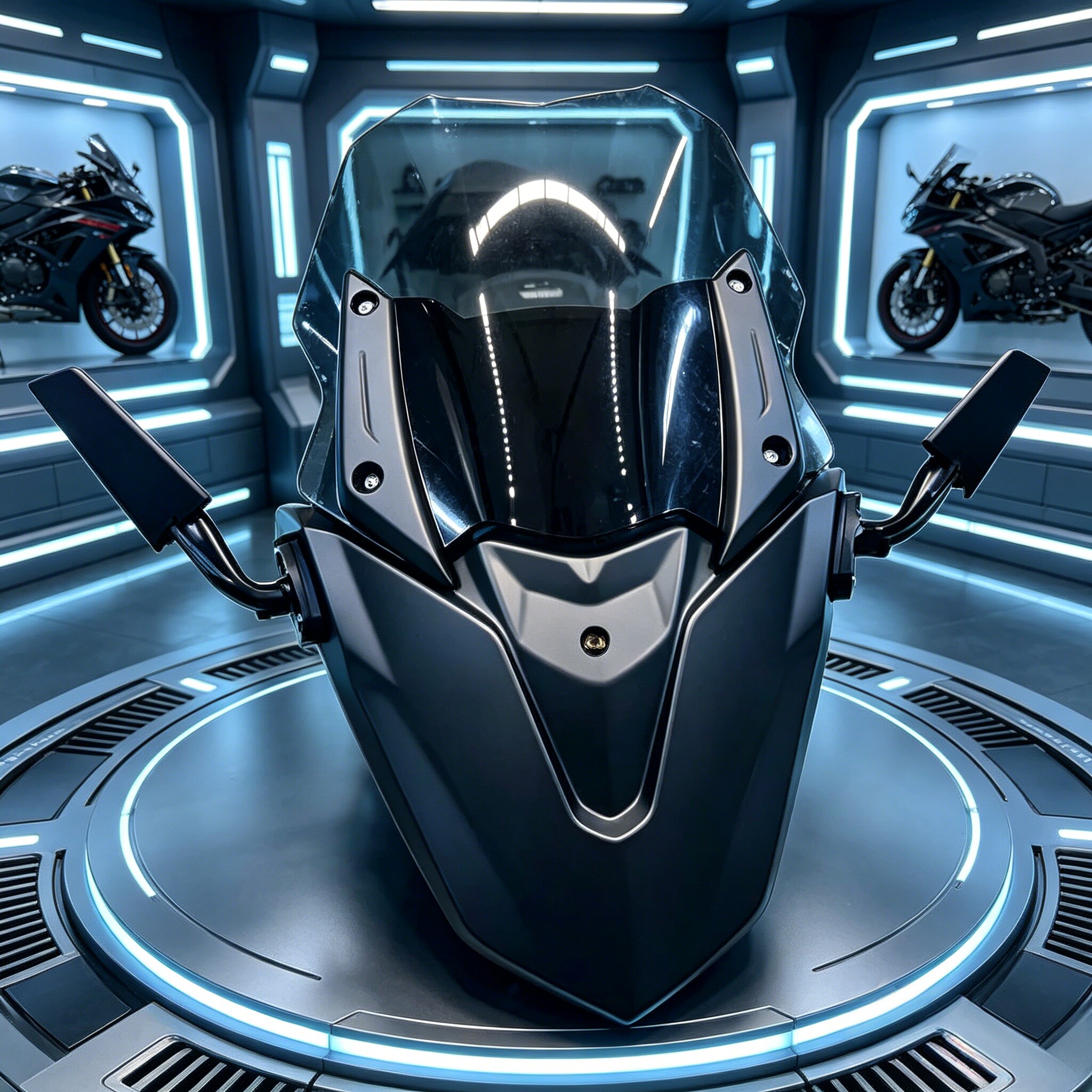 九号猎户座适用 NMAX155 改装风挡 加高前脸后视镜挡风玻璃