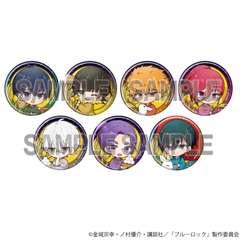 现货 A3 蓝色监狱 赏月 月见ver Q版 徽章吧唧 再版 周边