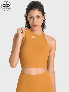 alo yoga官方正品带标瑜伽服背心女士裸感弹力防震强包裹运动上衣