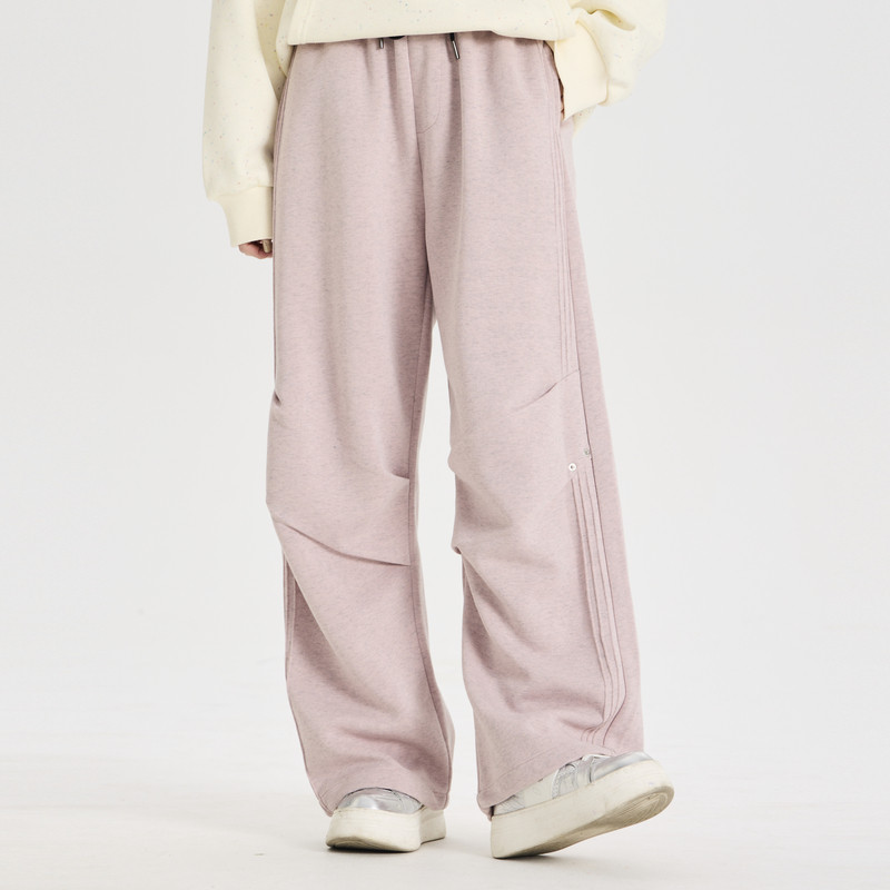 多多一上新秋女大童打褶针织阔腿裤女童百搭显瘦直筒长裤秋,童装/婴儿装/亲子装,裤子,淘宝优惠券,粉丝福利购,淘宝优惠卷