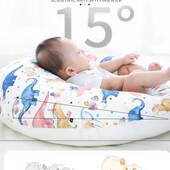 婴儿防吐奶斜坡垫防溢奶呛奶哺乳枕宝宝抬头训练枕靠垫 躺喂奶神