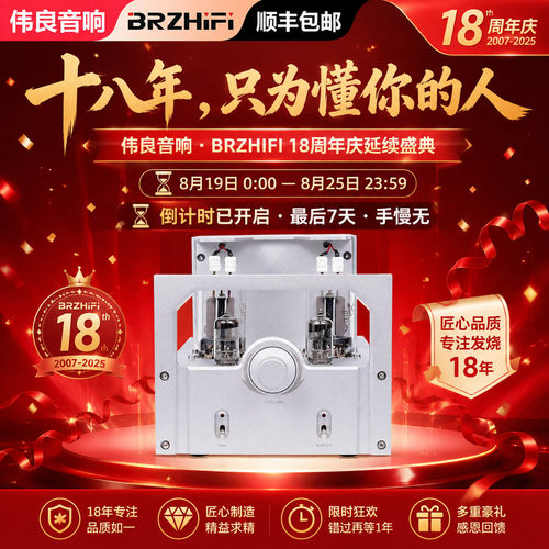 伟良音响BRZHIFI并联单端FU19纯甲类真电子管功放机高保真蓝牙5.0