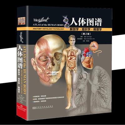 【书】人体图谱解剖学组织学病理学版精微生物解剖学图谱格氏局部人体解刨彩色学图谱医学类书尸体图鉴发育学断层功能解剖书