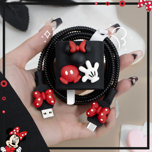 适用于红米K80/Turbo4创意款充电器保护套90W红米Note14Pro+数据线缠绕绳防折断红米Turbo3/K70e充电线硅胶套