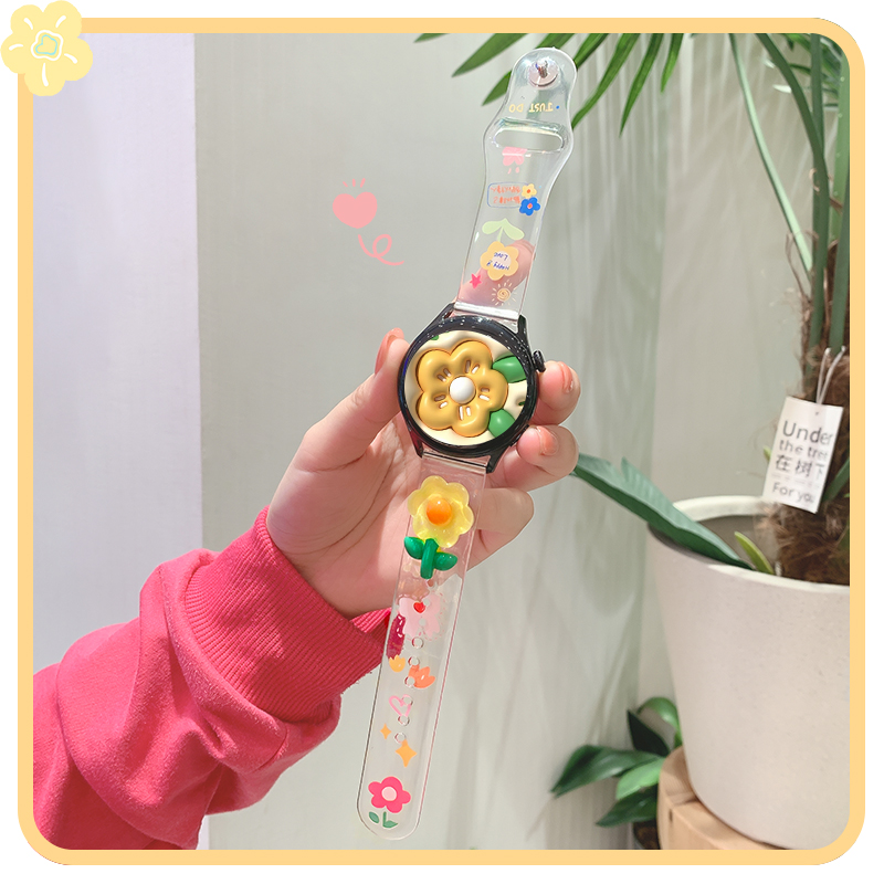 适用华为gt3表带黄色太阳花