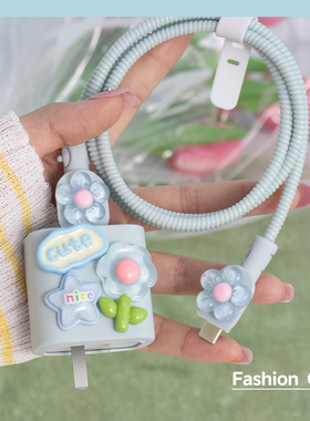 适用OPPOReno12/12pro充电器保护套Reno11/11proFindx6数据线套防折断缠绕绳防尘数据线两端线套一加11手机壳