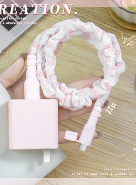 适用OPPOFindx8ultra高颜值耐脏充电器套67WOPPOReno14/13Pro全包数据线保护套真我Neo7Turbo防断裂修复神器