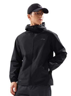 李宁男子运动风衣2026春季新款健身休闲舒适防泼水外套AFDW079