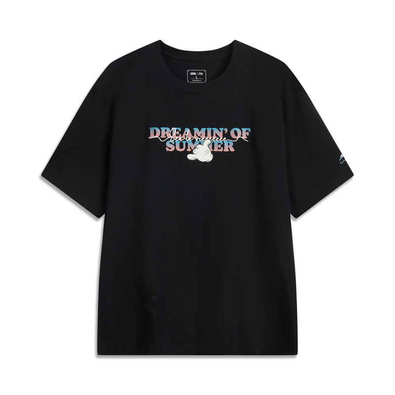 李宁迪士尼米奇联名冰感吸湿短袖