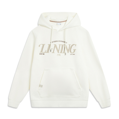 李宁男子舒适宽松连帽套头卫衣