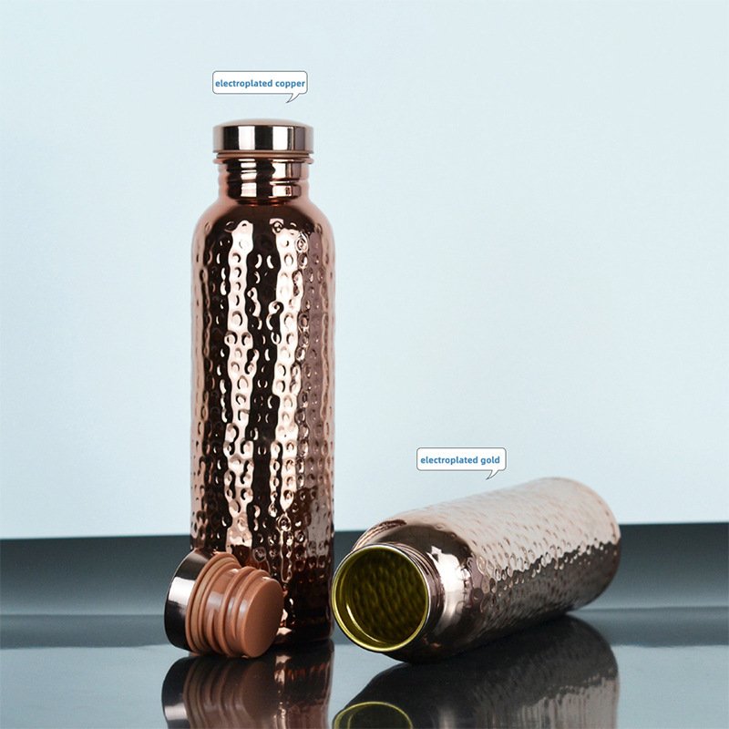 TikTok水杯女生高颜值内外电镀单层冷水杯子骑行运动水壶800ml