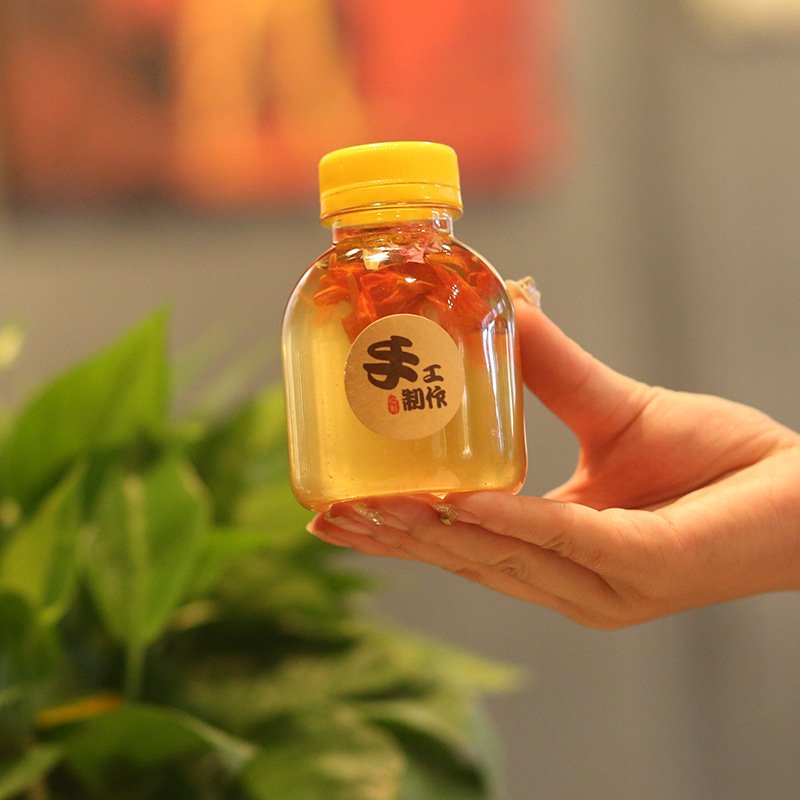 250-300-350-400-500毫升磨砂塑料瓶 PET饮料瓶 奶茶果汁外卖瓶