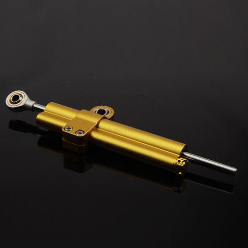 摩托车改装配件通用短款双管钛尺方向阻尼器防甩头平衡杆缓冲器