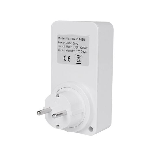 TM519 7天周循环可编程数显时间定时器插头插座时控开关AC 230V