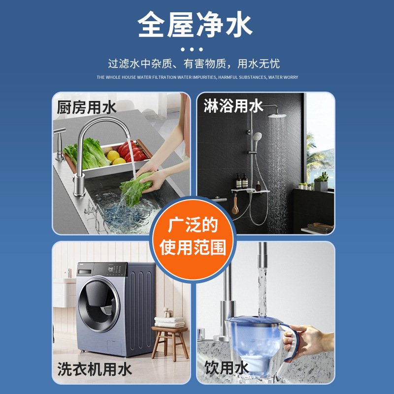 10/20寸大胖PVDF超滤膜滤芯净水器大胖滤芯可清洗前置超滤膜滤芯