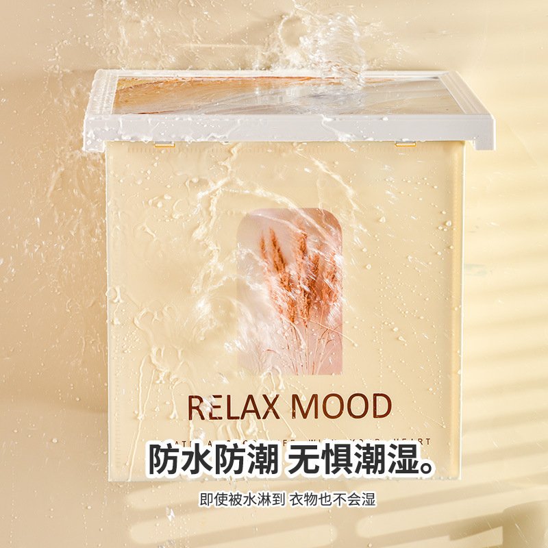 浴室壁画收纳柜防水折叠置物架卫生间厕所免打孔壁挂式挂画储物柜
