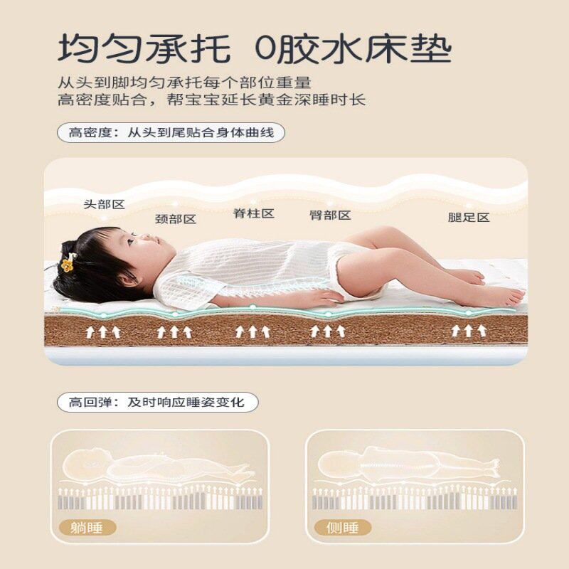 拼接床婴儿加宽床实木床二胎儿童床加宽带护栏床边床全实木