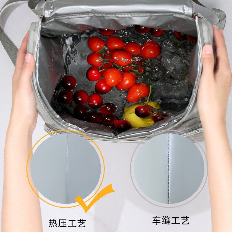 润晖可颂双肩背保温包外卖送保温箱户外保鲜大容量便当包餐包