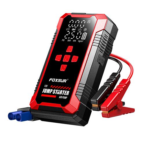 12V 汽车启动电源 Jump Starter 多功能 充气泵一体 车载应急搭电