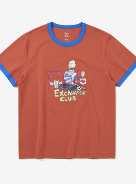 KICKGAG踢踢搞搞 小黑子系列德甲挖掘机 夏季新款短袖足球t恤