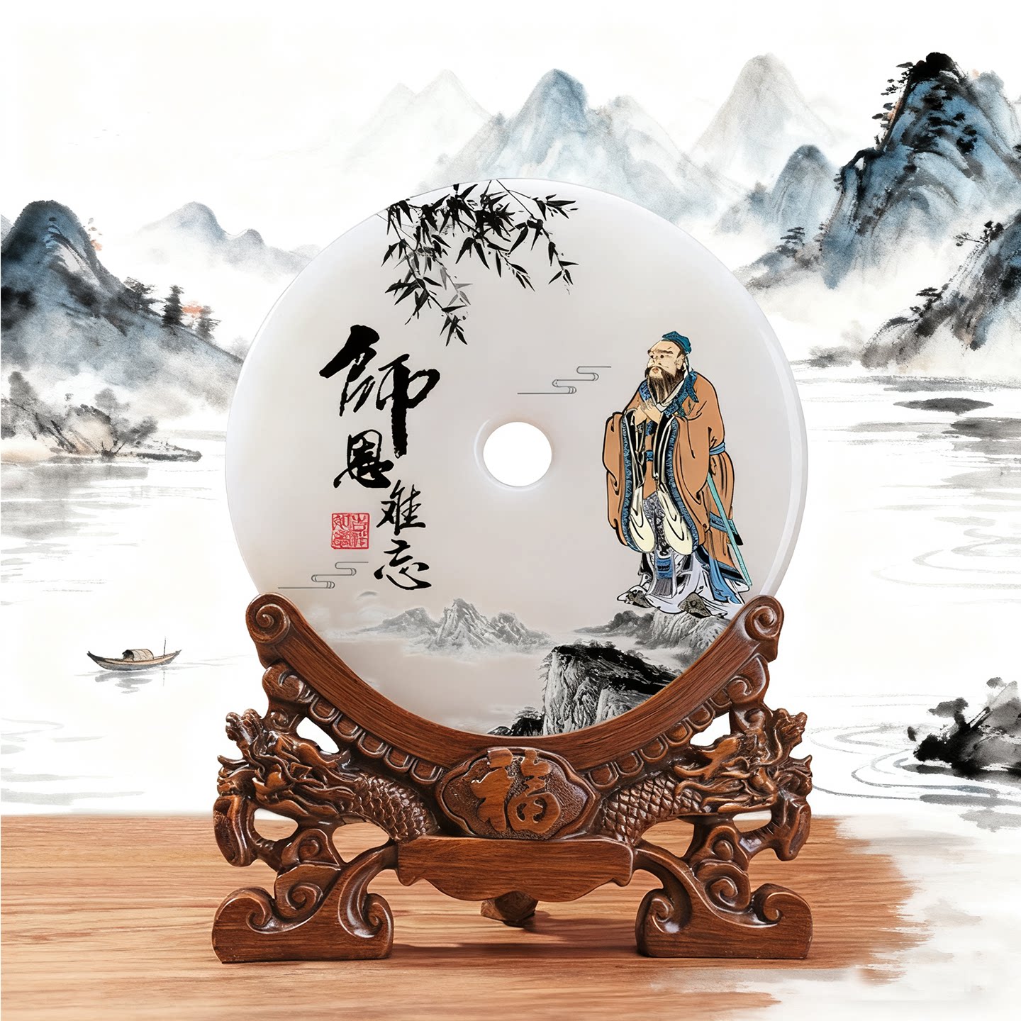 平安扣摆件送老师荣休礼物品
