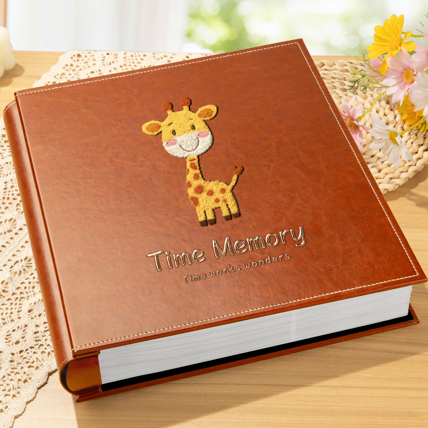 相册本纪念册儿童成长大容量家庭照片收纳影集56寸情侣高级相薄六