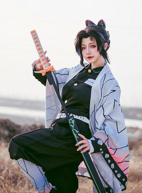 鬼灭之刃cosplay虫柱蝴蝶忍全套动漫cos羽织外套鬼杀队队服制服