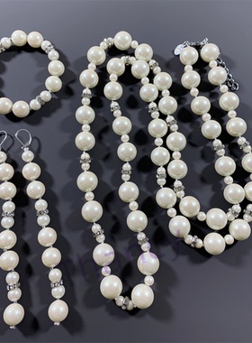 琉璃珍珠套装JOANRIVERS打标