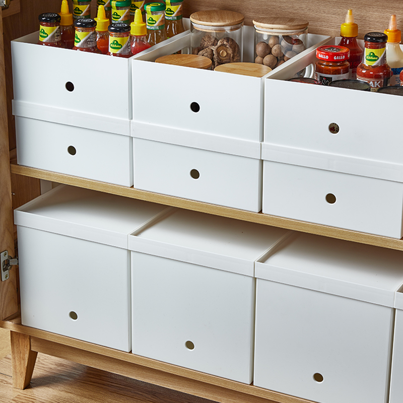 日式厨房带轮收纳箱大容量储物箱