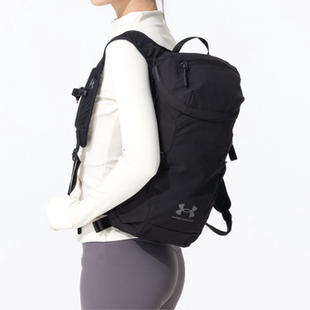 安德玛UA官方男女同款登山包小号防泼束带越野运动双肩包1378411