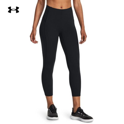 安德玛UA官方秋冬Meridian女子内穿保暖弹力运动紧身瑜伽九分裤