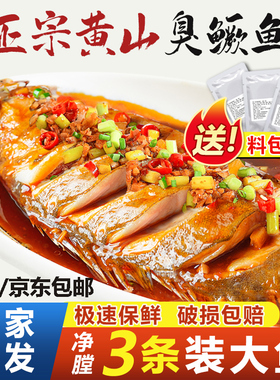 【正宗】安徽臭鳜鱼黄山特产新鲜净膛腌制臭桂鱼真空装商用半成品