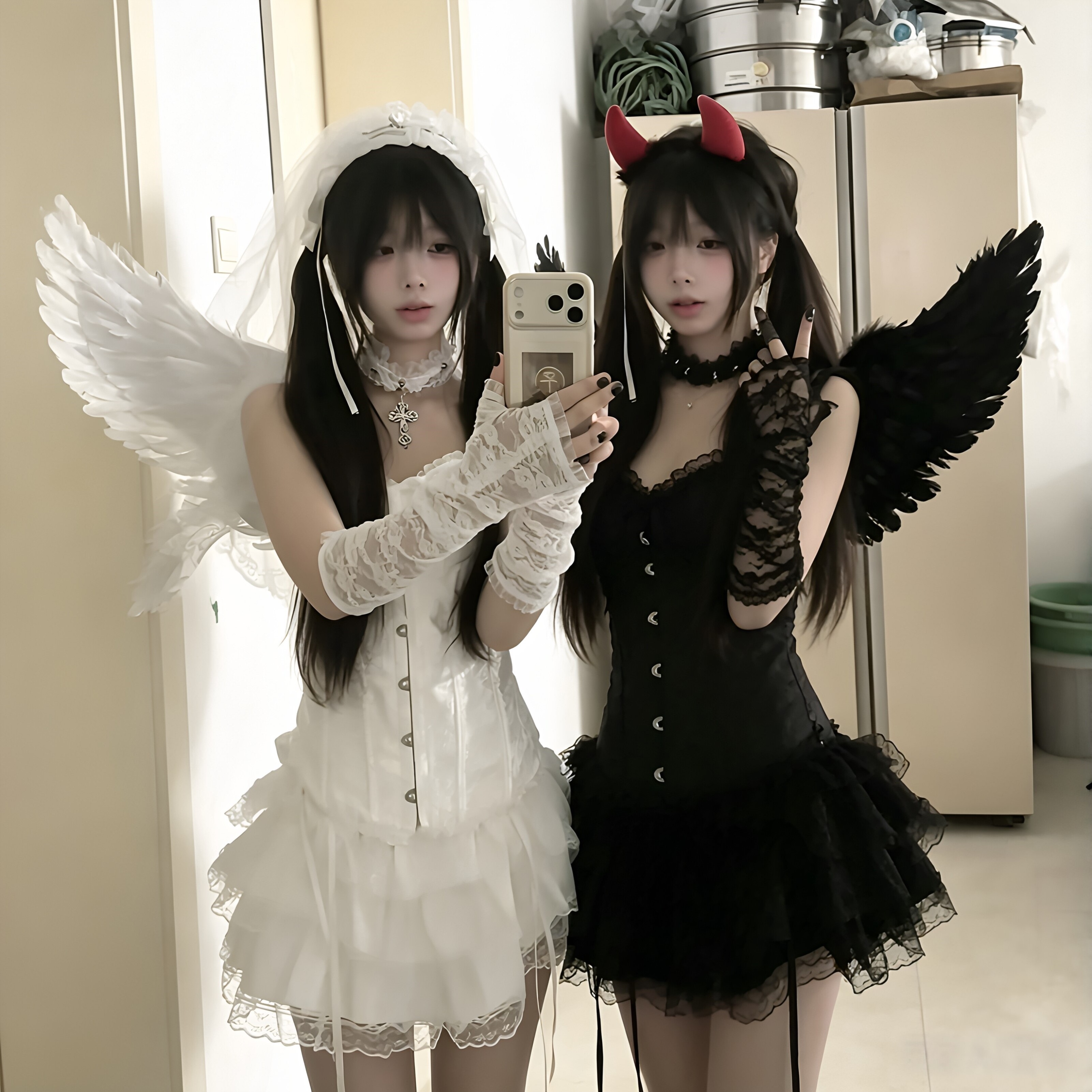 天使恶魔翅膀转场拍摄套装